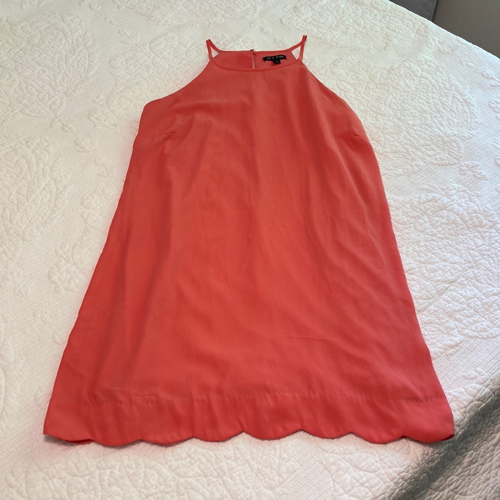 Coral sun dress